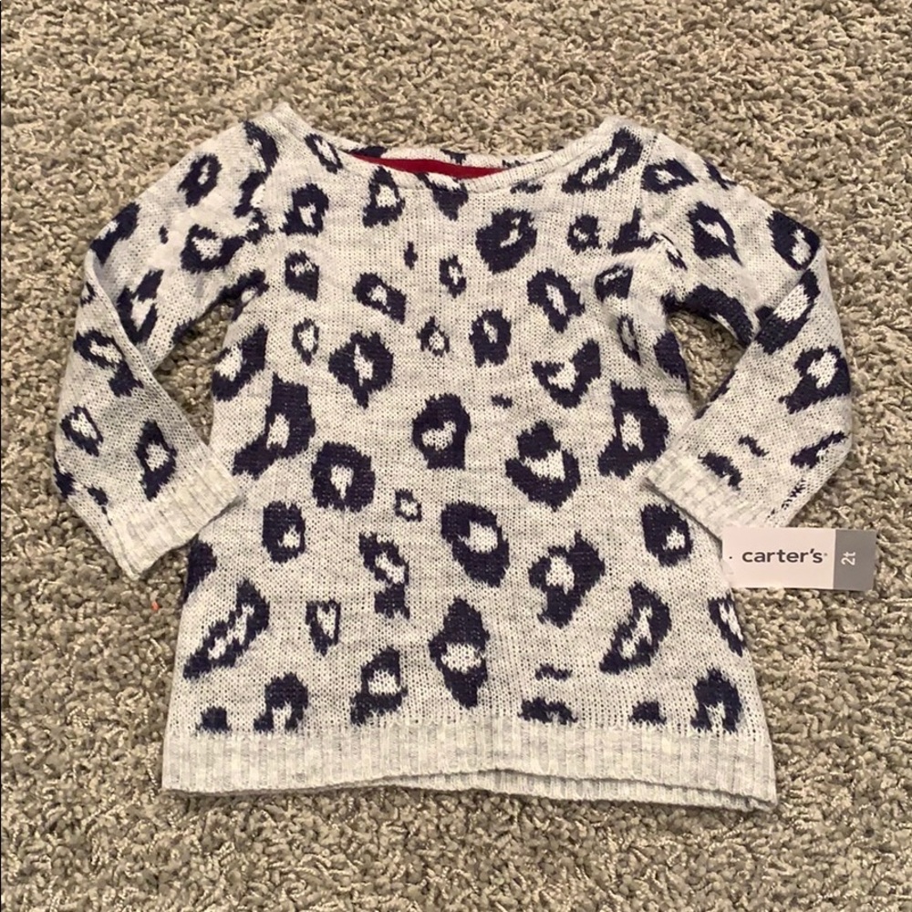 NEW Carter’s Ballet Neck Tunic Sweater 2T